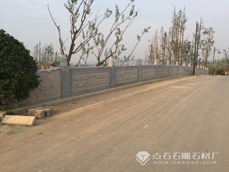 青石栏杆 青石河道围栏