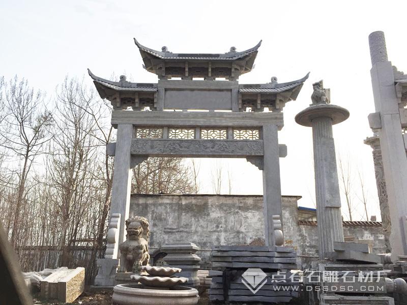 村庄石牌坊 一门三楼